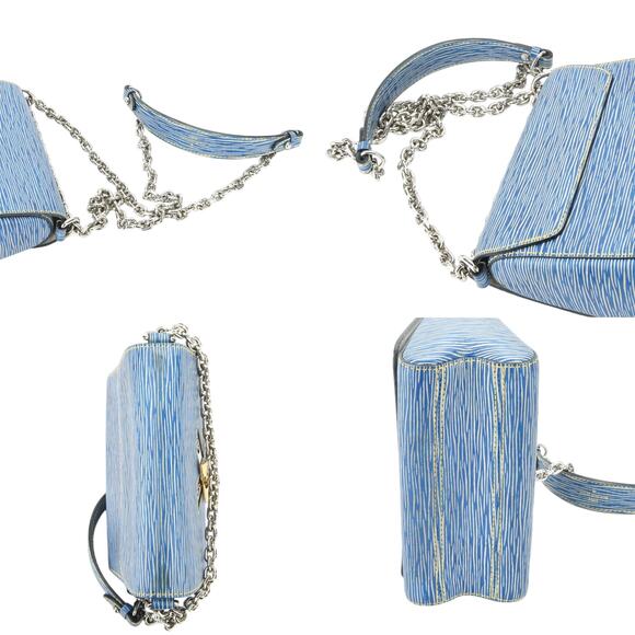 💎✨RARE FIND✨💎Authenticated Louis Vuitton Twist PM Epi Denim Chain Shoulder Bag - Picture 8 of 10